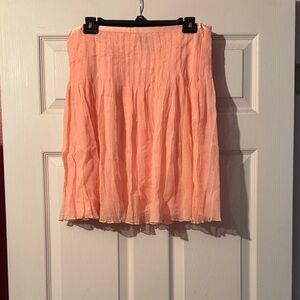 WD.NY Peach Pleated Circle Skirt